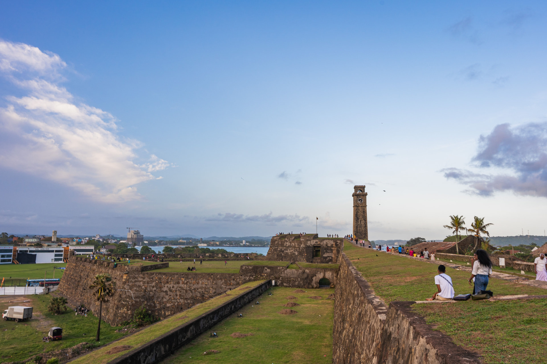 Galle Fort ramparts and colonial architecture on Sri Lanka's south coast